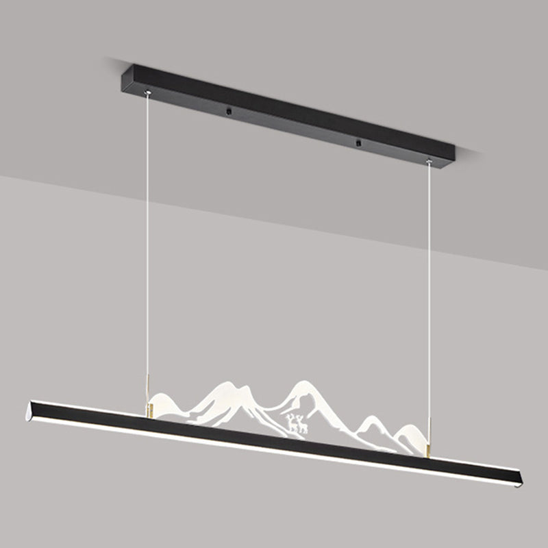 Iluminación moderna de iluminación LED acrílico Luz de luz para comedor para comedor