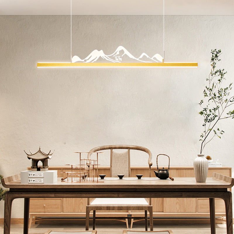 Iluminación moderna de iluminación LED acrílico Luz de luz para comedor para comedor