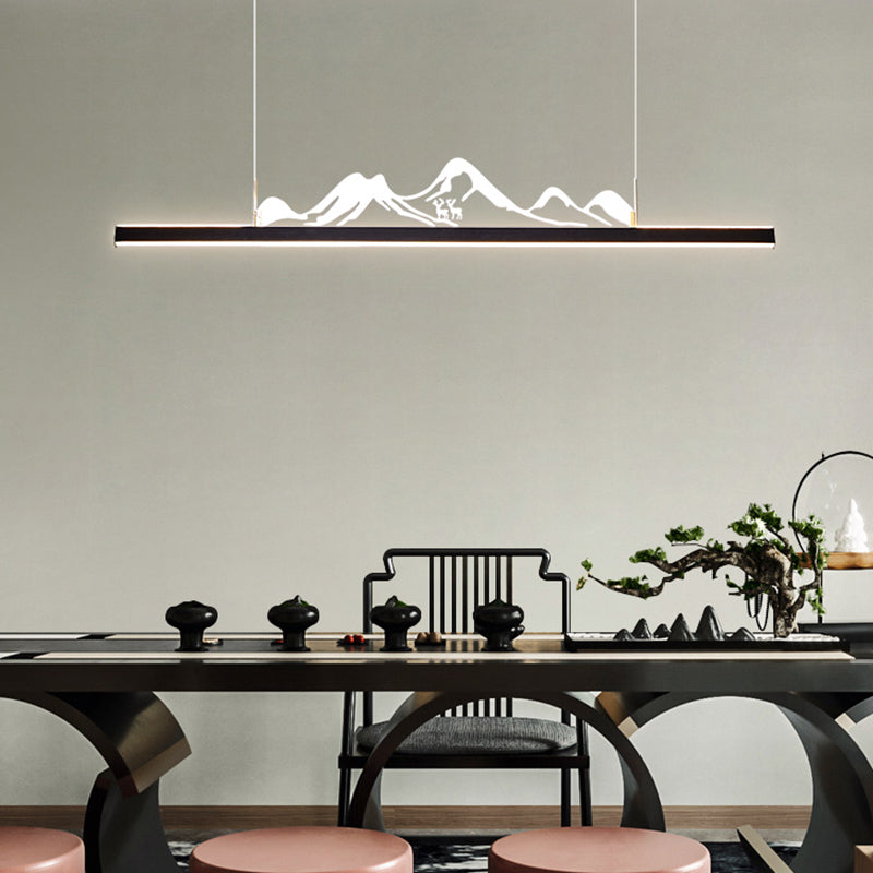 Iluminación moderna de iluminación LED acrílico Luz de luz para comedor para comedor