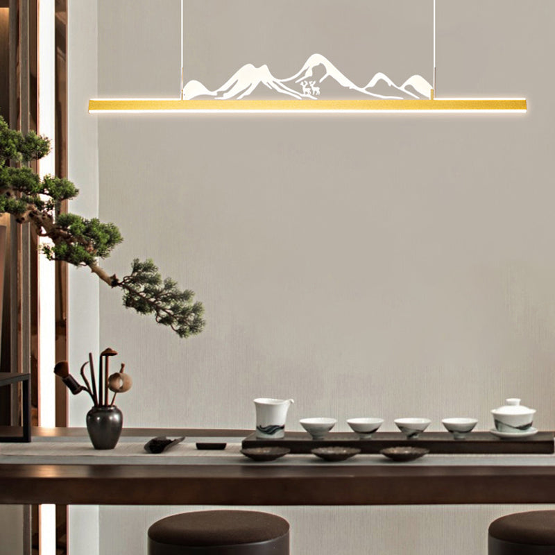 Iluminación moderna de iluminación LED acrílico Luz de luz para comedor para comedor