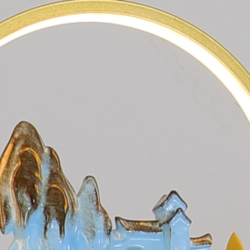 Resina luces colgantes colgantes chinas lámparas colgantes lineales modernas para comedor