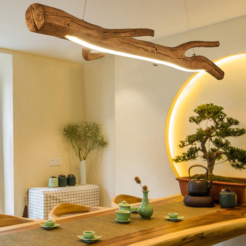 Lustre moderne île japonaise Lumières de lustre en acrylique pour la salle de thé