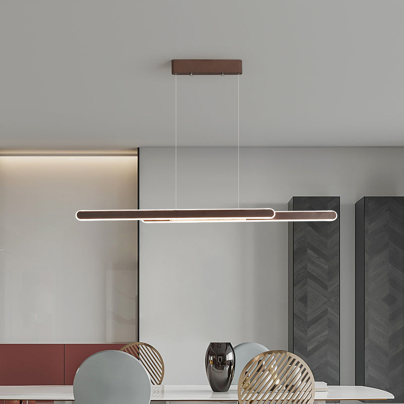 Linearinselanhänger führte die nordische moderne Deckenpendelleuchte für Büro