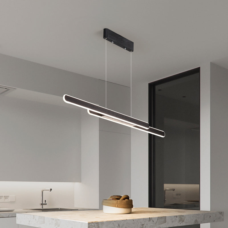 Linearinselanhänger führte die nordische moderne Deckenpendelleuchte für Büro