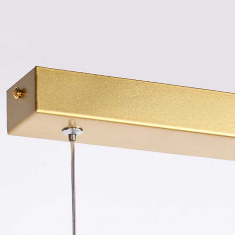 Chinese Traditional Island Chandelier Lights Linear Metal Pendant Light Fixtures