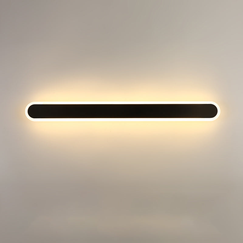 Apliques de pared lineal de metal estilo contemporáneo 1 apliques de luz de pared de luz para dormitorio de sala de estar