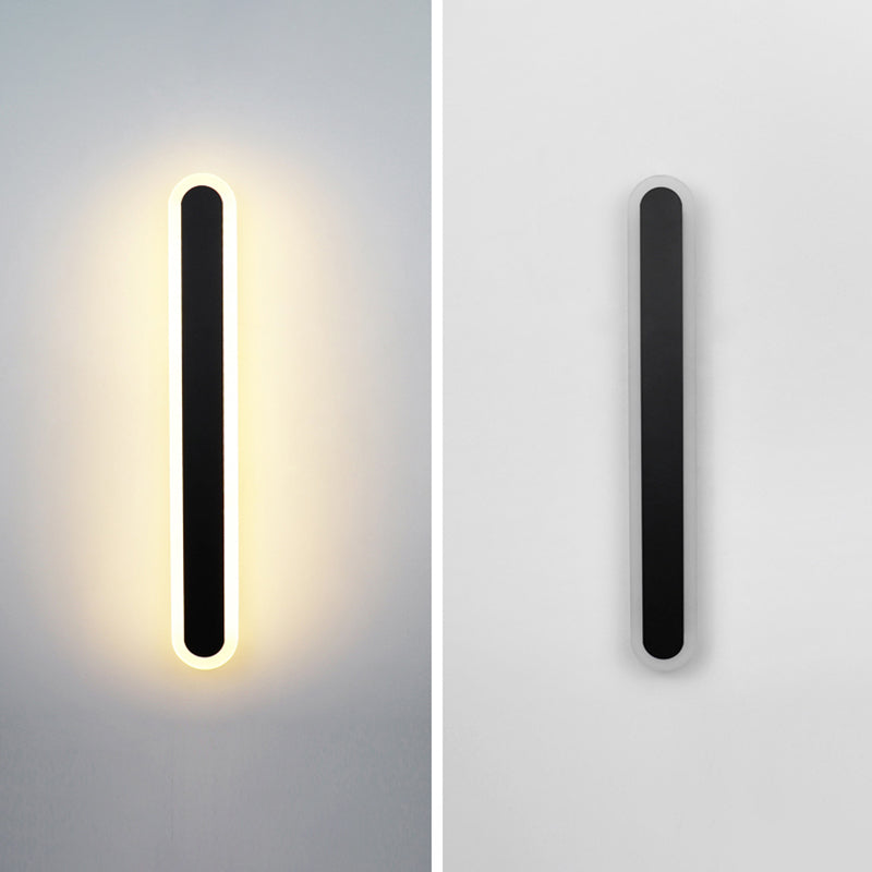 Apliques de pared lineal de metal estilo contemporáneo 1 apliques de luz de pared de luz para dormitorio de sala de estar