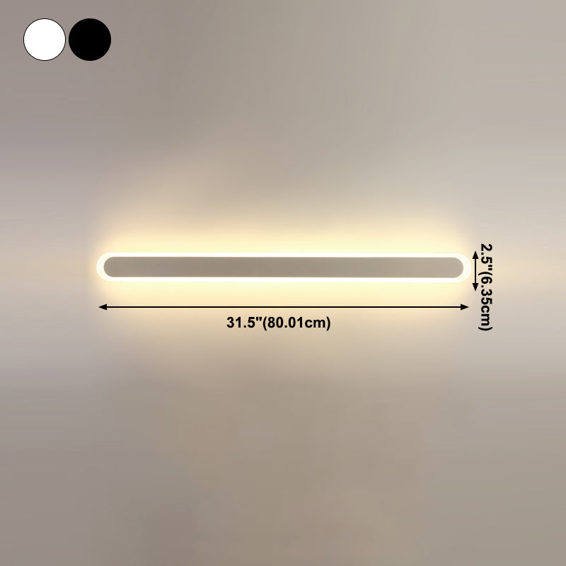 Apliques de pared lineal de metal estilo contemporáneo 1 apliques de luz de pared de luz para dormitorio de sala de estar