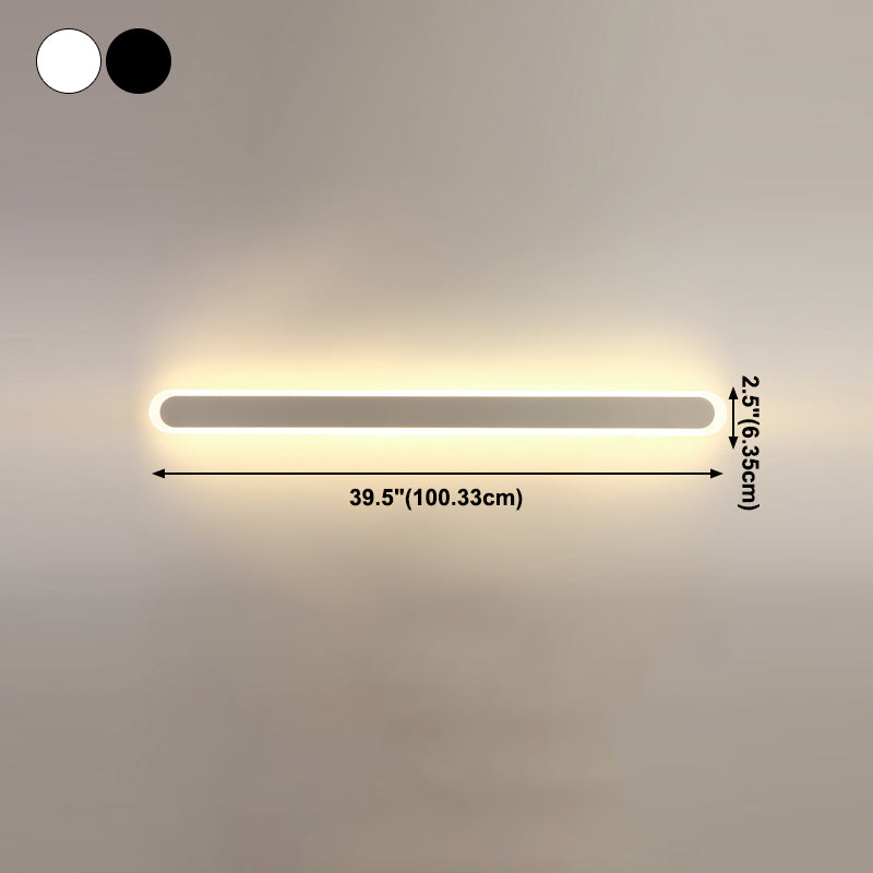 Apliques de pared lineal de metal estilo contemporáneo 1 apliques de luz de pared de luz para dormitorio de sala de estar