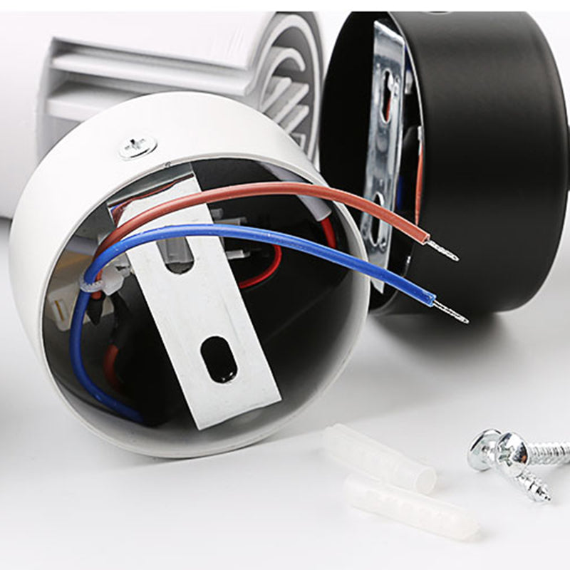 Metal Cylinder Wall Lighting Contemporary Style 1 Light Wall Lighting Ideas