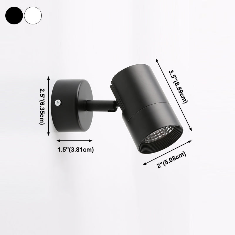 Metal Cylinder Wall Lighting Contemporary Style 1 Light Wall Lighting Ideas