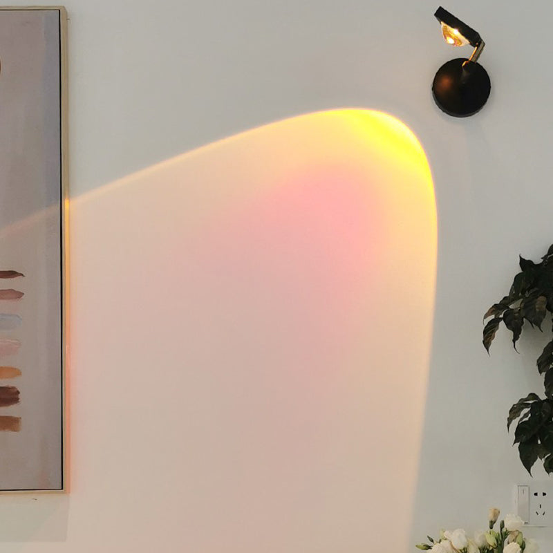 Metal Square Wall Lighting Contemporary Style 1 Light Wall Light Fixture