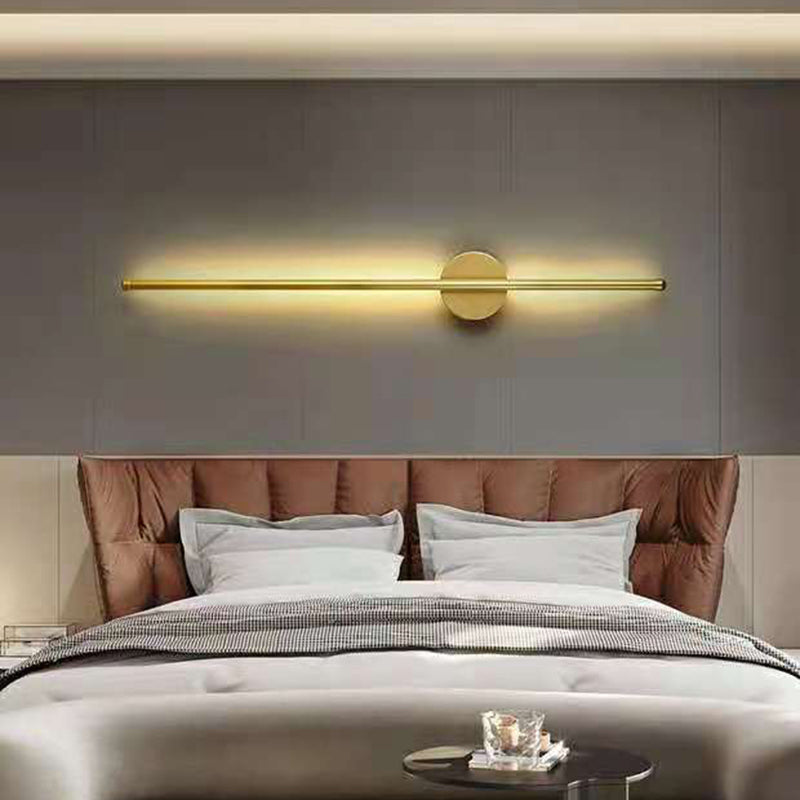 Metal Linear Wall Sconces Contemporary Style 1 Light Wall Light Fixture
