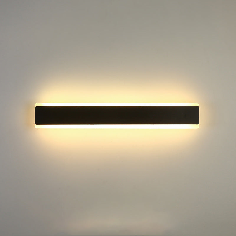 Metal Linear Wall Sconces Contemporary Style 1 Light Wall Light Fixture for Living Room