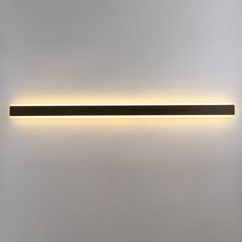 Metal Linear Wall Sconces Contemporary Style 1 Light Wall Light Fixture for Living Room