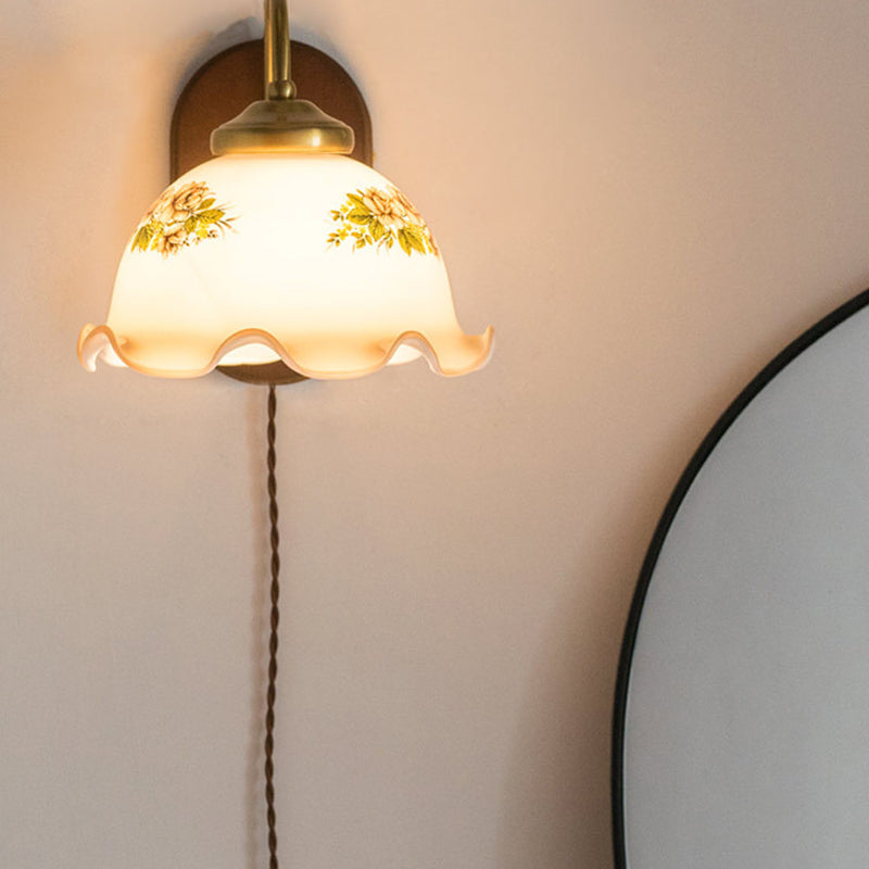 Éclairage mural géométrique en bois style contemporain 1 luminaire mural lumineux