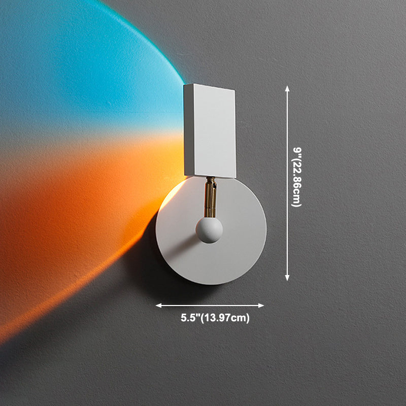 Éclairage mural géométrique en métal Style contemporain 1 luminaire mural lumineux