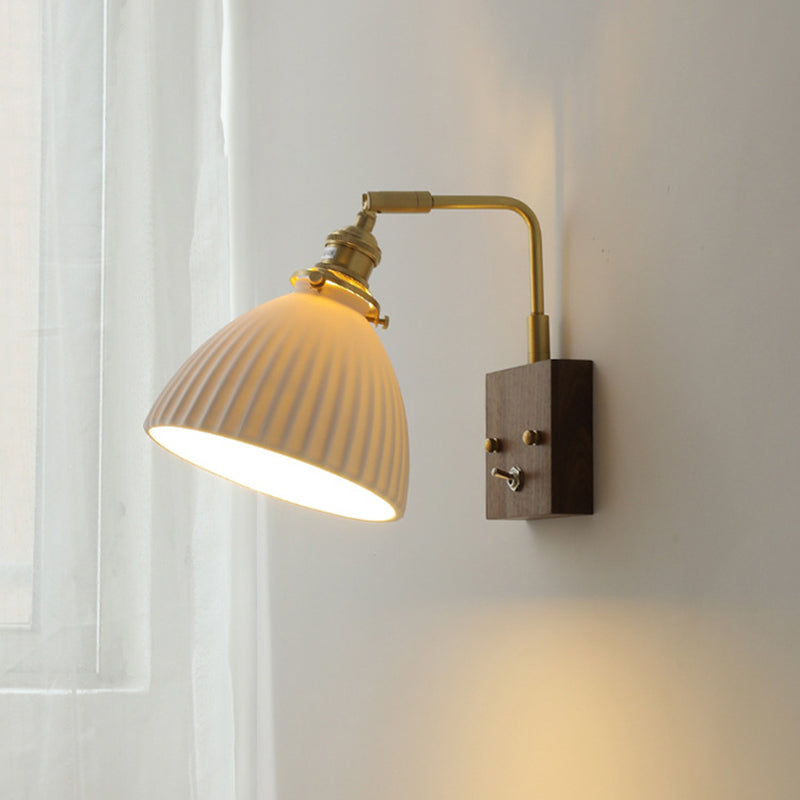 Éclairage mural en forme d'évasion en bois Modern Style 1 Lumière Lumière Lumière Mur