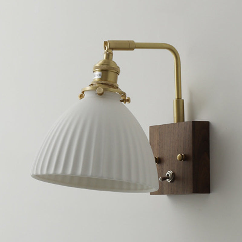 Éclairage mural en forme d'évasion en bois Modern Style 1 Lumière Lumière Lumière Mur