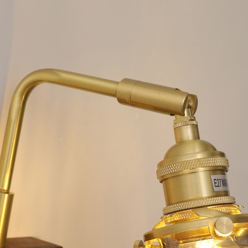 Éclairage mural en forme d'évasion en bois Modern Style 1 Lumière Lumière Lumière Mur