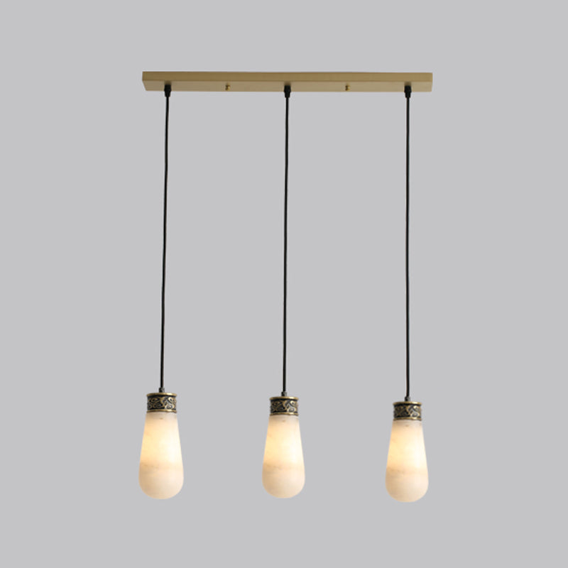 Unique Shape Hanging Lighting Modern Style Marble Light Pendant Lamp for Bedroom