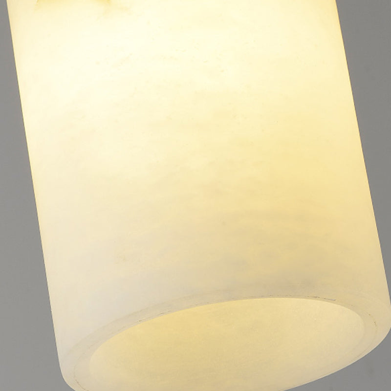 Marble Geometry Shape Hanging Lights Modern Style 1 Head Hanging Mount for Restaurant