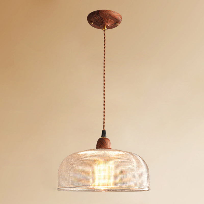 Verre Hanging Lights Modern Style 1 Tête Hanging Mount Fixture pour le salon