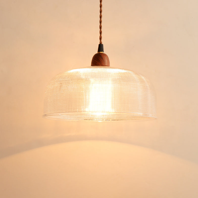 Verre Hanging Lights Modern Style 1 Tête Hanging Mount Fixture pour le salon