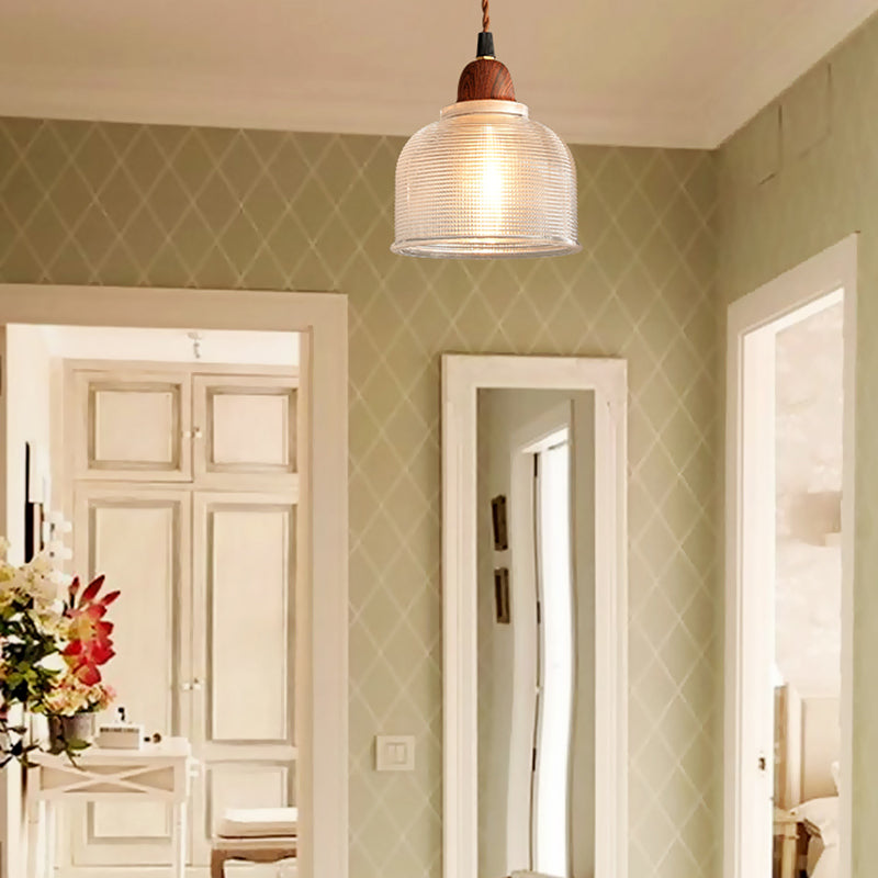 Verre Hanging Lights Modern Style 1 Tête Hanging Mount Fixture pour le salon