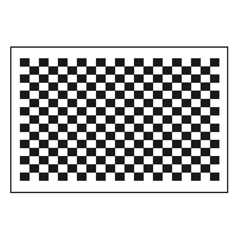 Black Gridding Rug Polyester Modern Rug Stain Resistant Rug for Home Decor