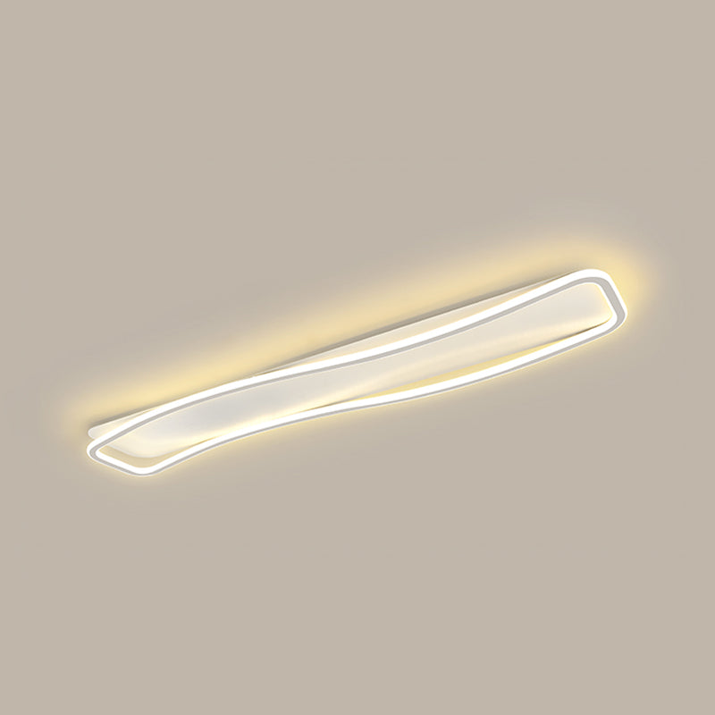 Modern Linear Ceiling Light Simple LED Ceiling Mount Lamp for Living Room Bedroom