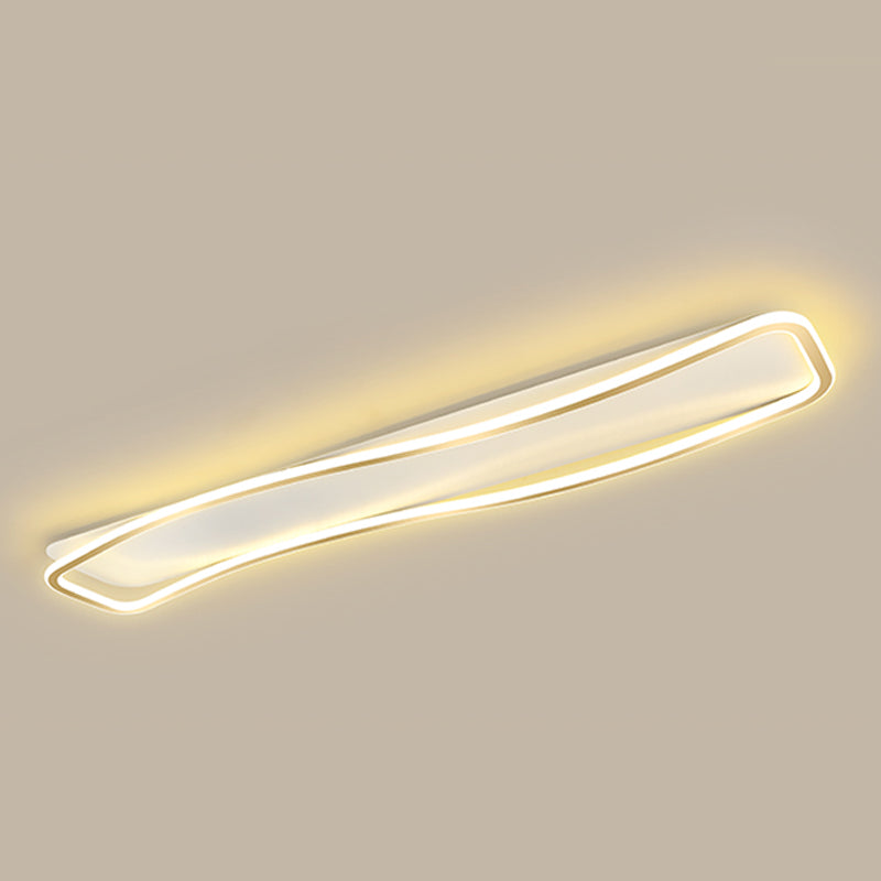 Modern Linear Ceiling Light Simple LED Ceiling Mount Lamp for Living Room Bedroom