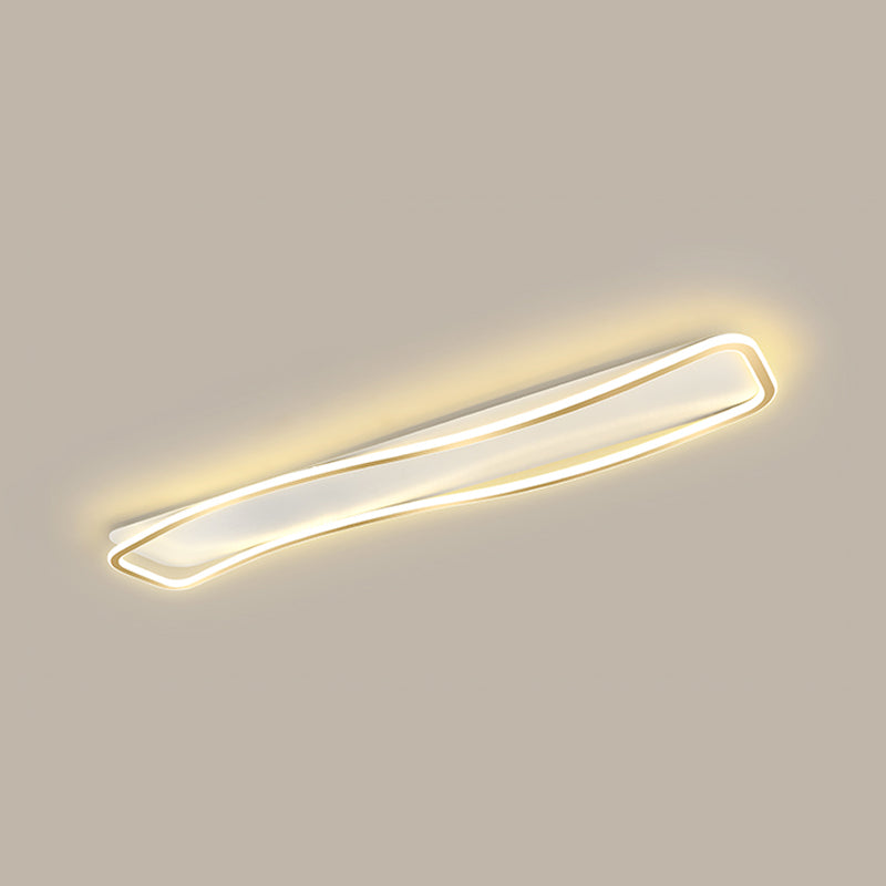 Modern Linear Ceiling Light Simple LED Ceiling Mount Lamp for Living Room Bedroom