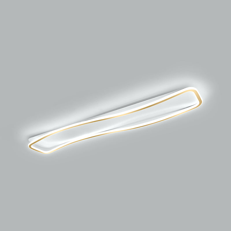Modern Linear Ceiling Light Simple LED Ceiling Mount Lamp for Living Room Bedroom