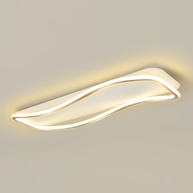 Modern Linear Ceiling Light Simple LED Ceiling Mount Lamp for Living Room Bedroom