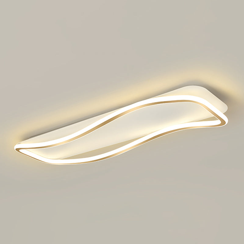 Modern Linear Ceiling Light Simple LED Ceiling Mount Lamp for Living Room Bedroom