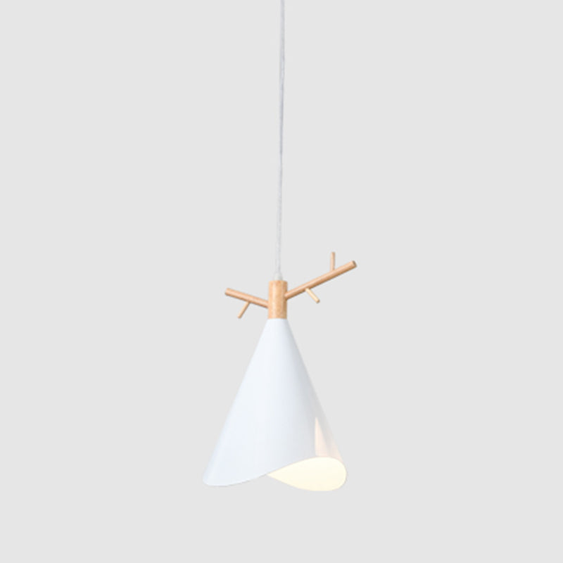 Simplicity Hanging Lamps Metal Pendant Light with Iron Shade for Bedroom