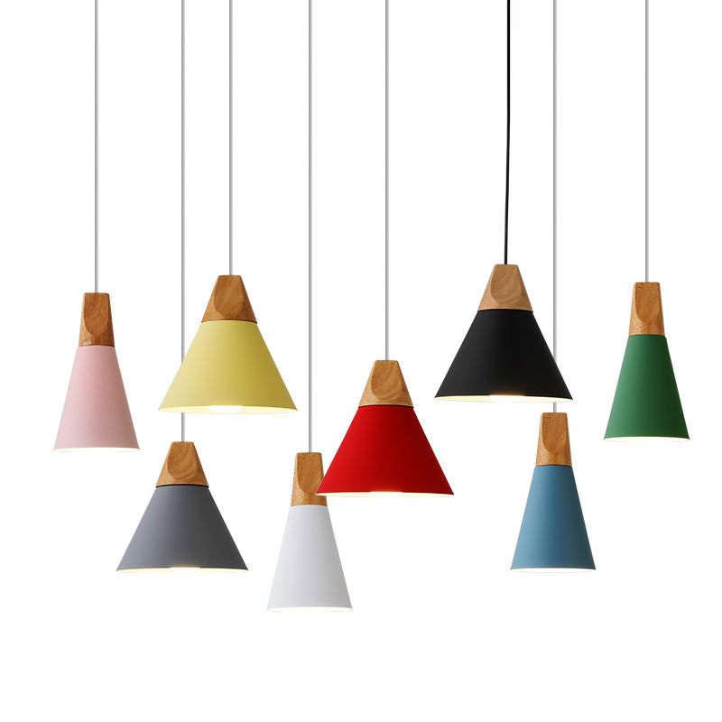 Simplicity Hanging Lamps Macaron Pendant Light Fixture for Bedroom Foyer