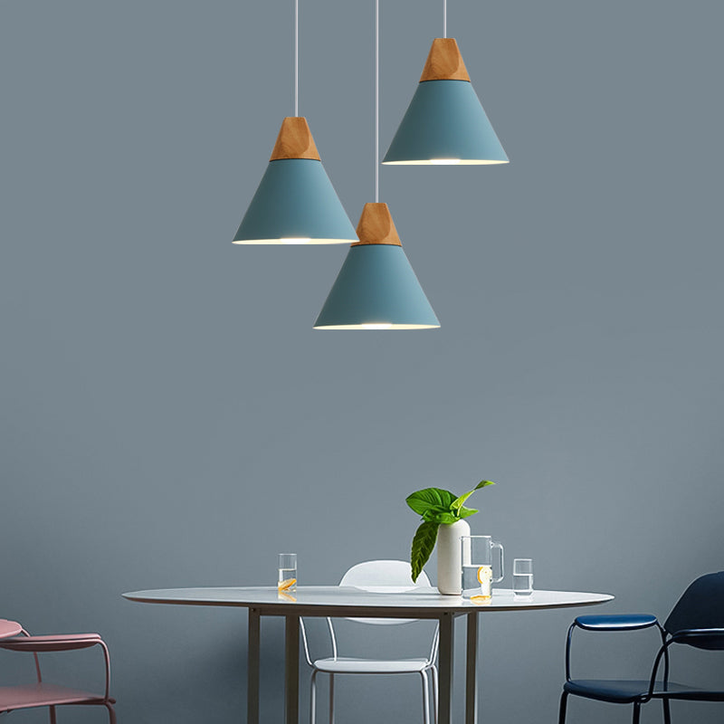 Simplicity Hanging Lamps Macaron Pendant Light Fixture for Bedroom Foyer