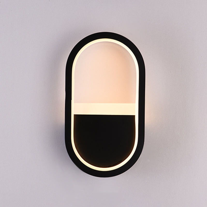 Salon du salon minimalisme moderne minimalisme LED de la forme ovale