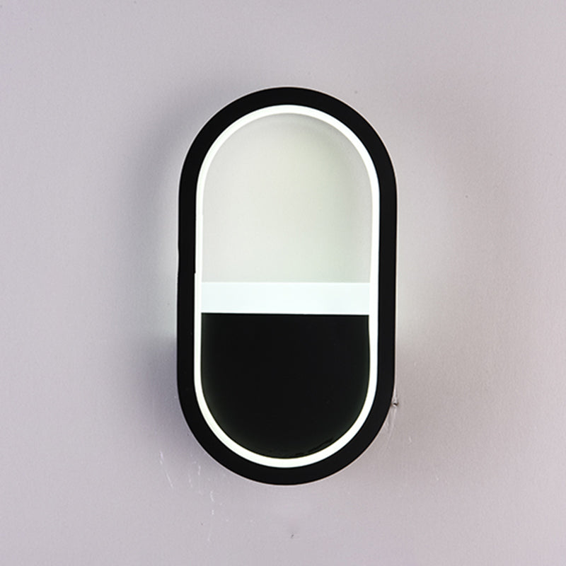 Salon du salon minimalisme moderne minimalisme LED de la forme ovale