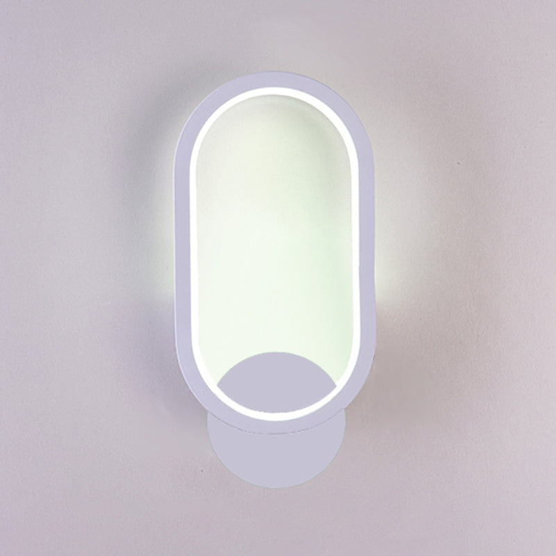 Salon du salon minimalisme moderne minimalisme LED de la forme ovale