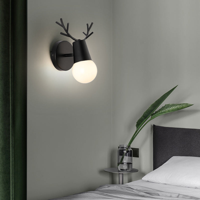 Salon Murce Sronce Métal moderne un luminaire mural mural à tête de fourchette