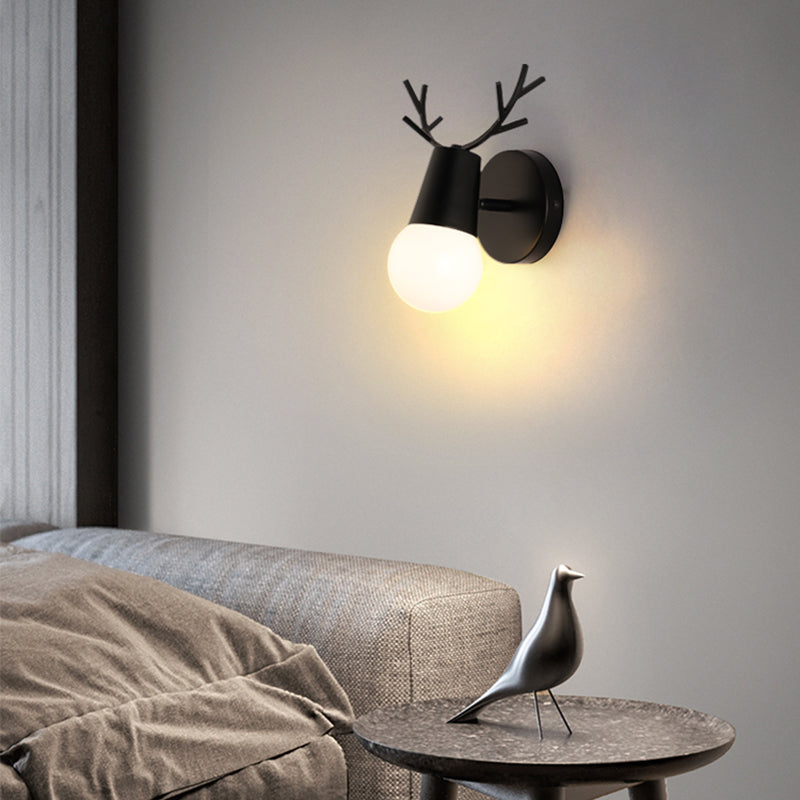 Salon Murce Sronce Métal moderne un luminaire mural mural à tête de fourchette