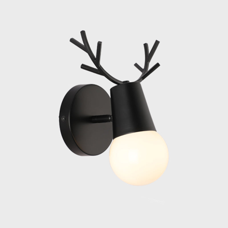 Salon Murce Sronce Métal moderne un luminaire mural mural à tête de fourchette