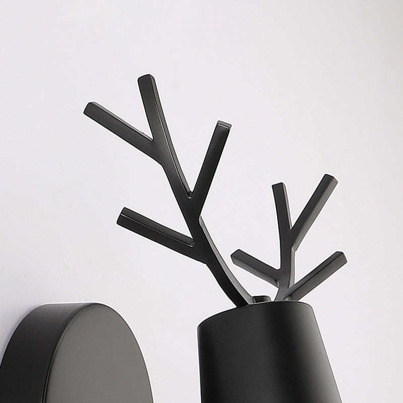 Salon Murce Sronce Métal moderne un luminaire mural mural à tête de fourchette