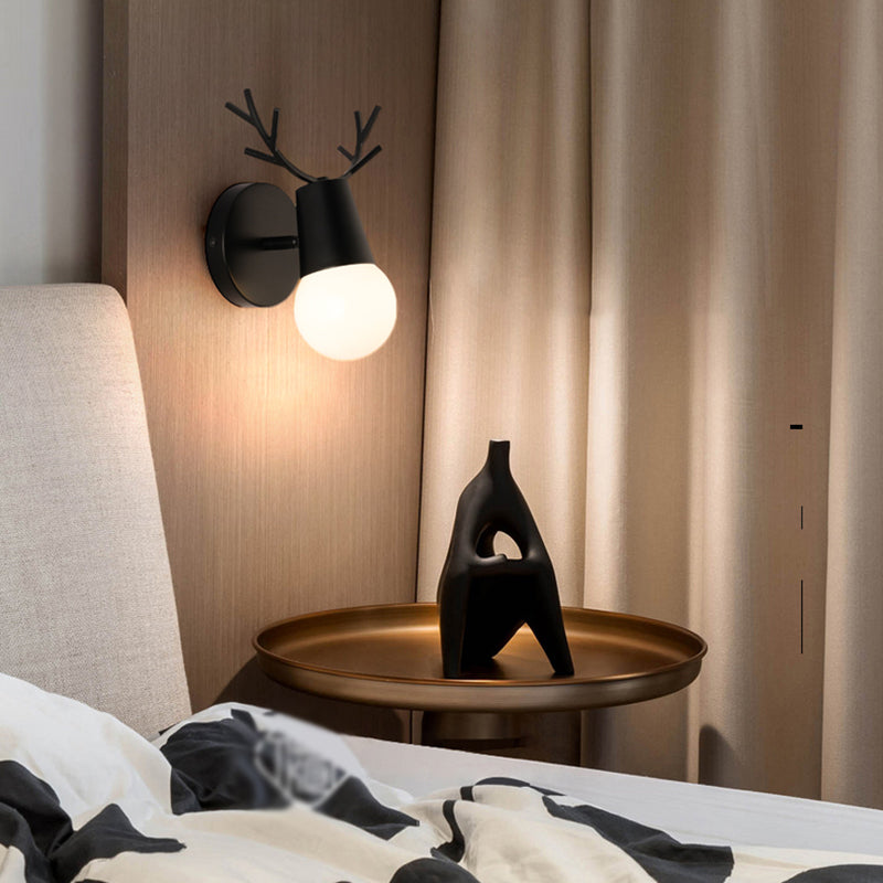 Salon Murce Sronce Métal moderne un luminaire mural mural à tête de fourchette