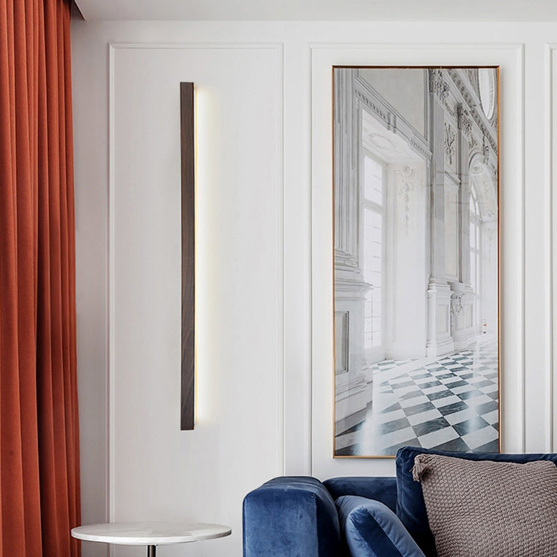 Living Room Wall Sconce Modern Wood Led Simple Wall Mounted Light Fixture