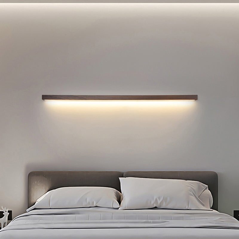 Living Room Wall Sconce Modern Wood Led Simple Wall Mounted Light Fixture
