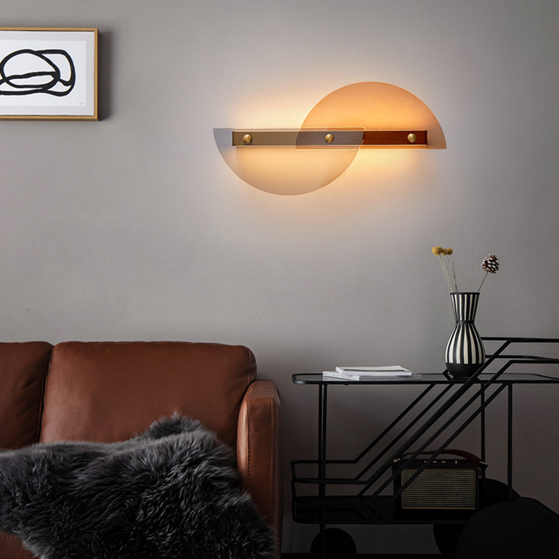 Cronique en métal simple contemporain LED 2 LUIGNEUR LEIL MUR LEI